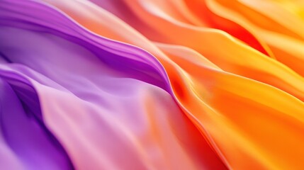 Obraz premium Abstract Purple and Orange Fabric