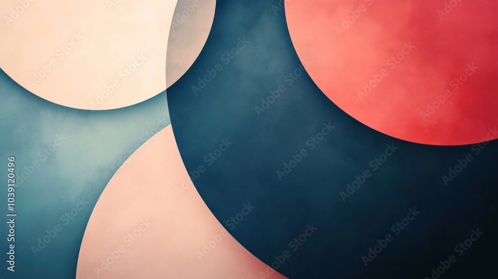 Poster abstract minimalist background with simple geometric shapes