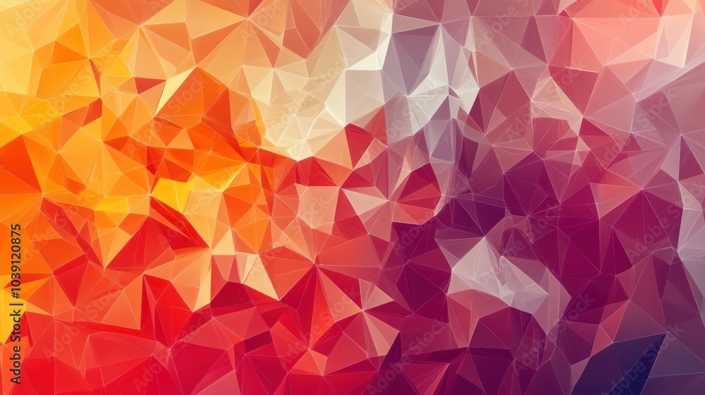Poster abstract polygonal design with angular shapes and modern aesthetics