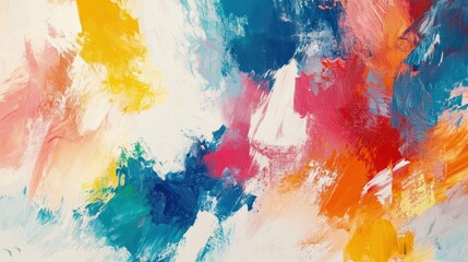 Fototapeta premium Abstract texture with mixed colors and brush strokes, creating a vibrant effect