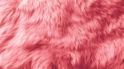 Fototapeta premium Close-up of soft, fluffy pink fur texture. Cozy and bright texture image, perfect for backgrounds, fashion design and soft textile concepts. Creates a homey atmosphere. 