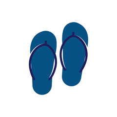 Slippers icon logo design illustration template