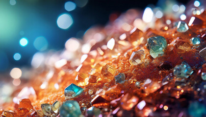 Close-Up of a Substance or Material