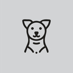 cute dog icon design