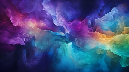 Obraz premium Digital technology colorful watercolor brushstroke illustration poster background