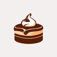 Cake bakery shop vintage logo design vector template. Sweet cake icon based logo design editable vector file. cup cake, slice cake, pasty, birthday cake