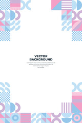 geometric shapes mosaic background