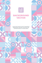 geometric shapes mosaic background