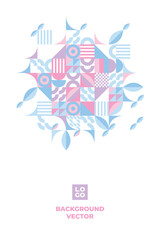 Obraz premium geometric shapes mosaic background