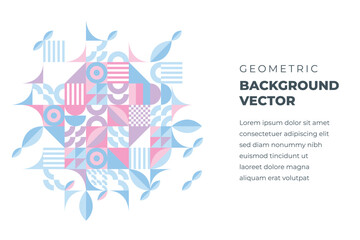 Obraz premium geometric shapes mosaic background