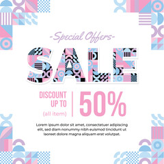 geometric shapes mosaic background