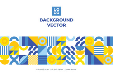 geometric shapes mosaic background