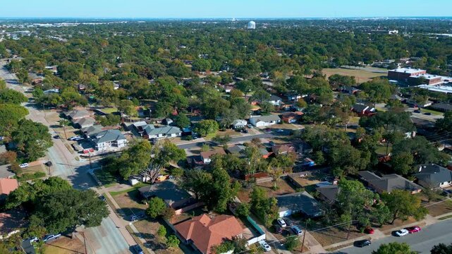 Aerial of Richardson Texas Neighborhood