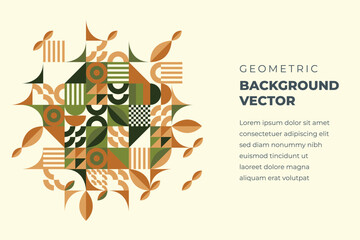 geometric shapes mosaic background
