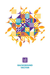 geometric shapes mosaic background