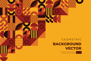 Obraz premium geometric shapes mosaic background