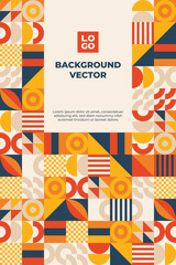Obraz premium geometric shapes mosaic background