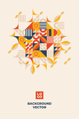 geometric shapes mosaic background