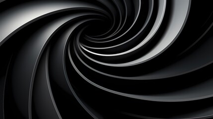 digital technology abstract black and white triangle spiral poster background