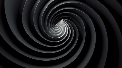 digital technology abstract black and white triangle spiral poster background