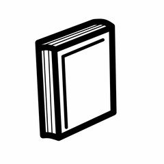 black and white book