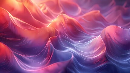 Fototapeta premium digital technology red and purple abstract lines poster background