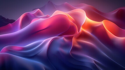 Obraz premium digital technology red and purple abstract lines poster background