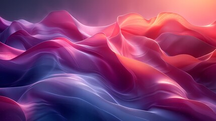 Obraz premium digital technology red and purple abstract lines poster background