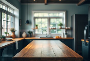 kitchen island as background