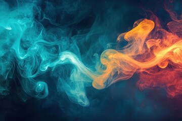 Digital Abstract Illustration of Smoke Patterns