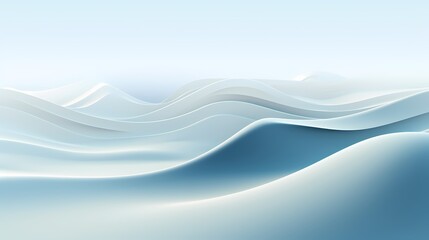 Digital technology white and cyan flowing mountains poster PPT background