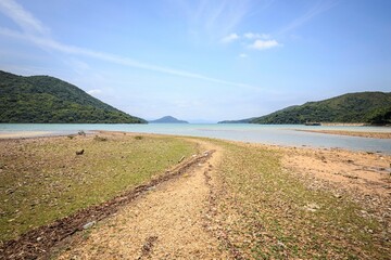 Desolate Path Leading to a Distant Shore