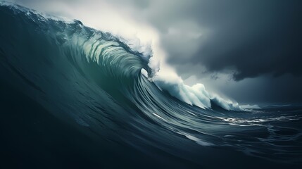 Digital technology blue wave poster web page background