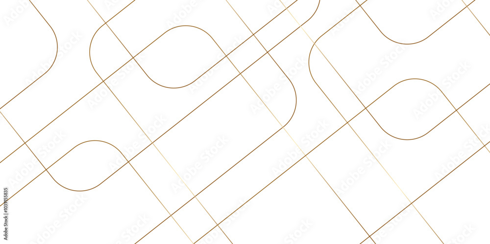 Poster mondrian style of diagonal square pattern vector. design geometric tile gold on black background. mo