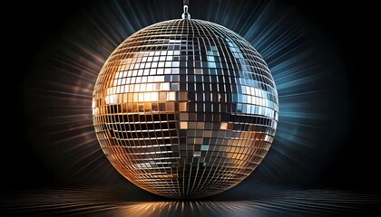 Obraz premium disco ball on a black background