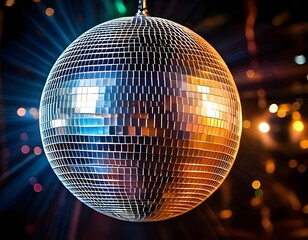 Obraz premium disco ball with lights