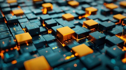 Experience a vibrant 3D digital realm featuring a polygon backdrop, perfect for exploring themes of tech, finance, and innovation.