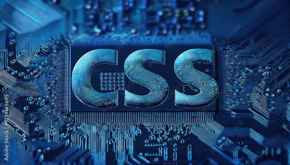 Poster integrated circuit background featuring css technology