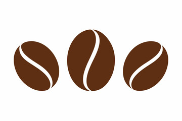 
Brown coffee bean icon, Coffee bean vector set, vector illustration
