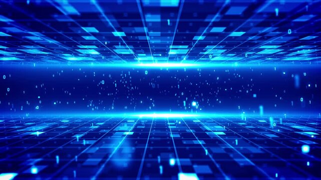 Digital technology background for sci fi technology films and cinematic in scene.