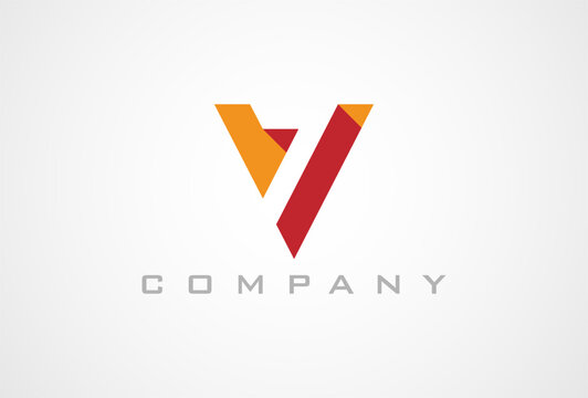 Initial Letter  V7 or 7V Logo. Letter V with number 7 inside in negative space combination. suitable for brand and companys logo design. vector illustration