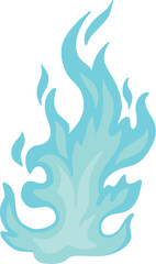 Colorful fire flame. Multicolored bonfire, burning fireballs and wildfire colored flames flat vector illustration icon. Cartoon fire on white background.