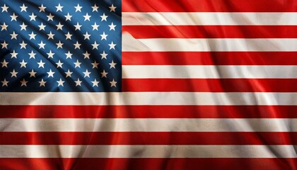 Fototapeta premium The American flag waving gracefully, symbolizing freedom and national pride