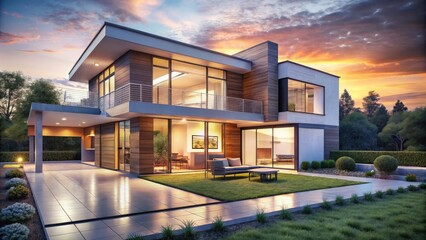 Modern Architectural House Project Sketch with Floor Plan, Contemporary Design, Innovative Architecture, Home Design Ideas, Sustainable Living, Luxury Homes, Modern Aesthetics, Architectural Blueprint