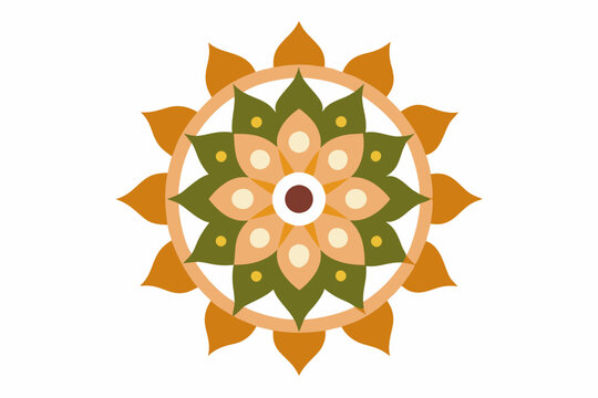 recommend clip art: Minimal Mandala design | isolated vector silhouette illustration on white background