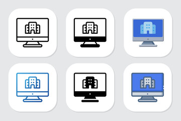 company icons with various design styles