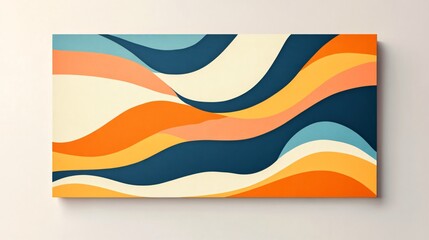 Abstract art with wavy lines and textured colors.