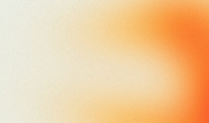 Orange retro color soft flow grainy gradient backdrop design. Abstract wavy shaped colorflow retro noisy gradient, copy space