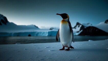Fototapeta premium penguin on the rocks