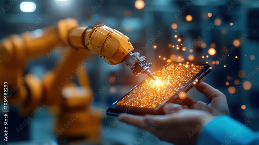 Aufkleber innovative engineers are utilizing advanced robotic technology to enhance smartphone with precision 